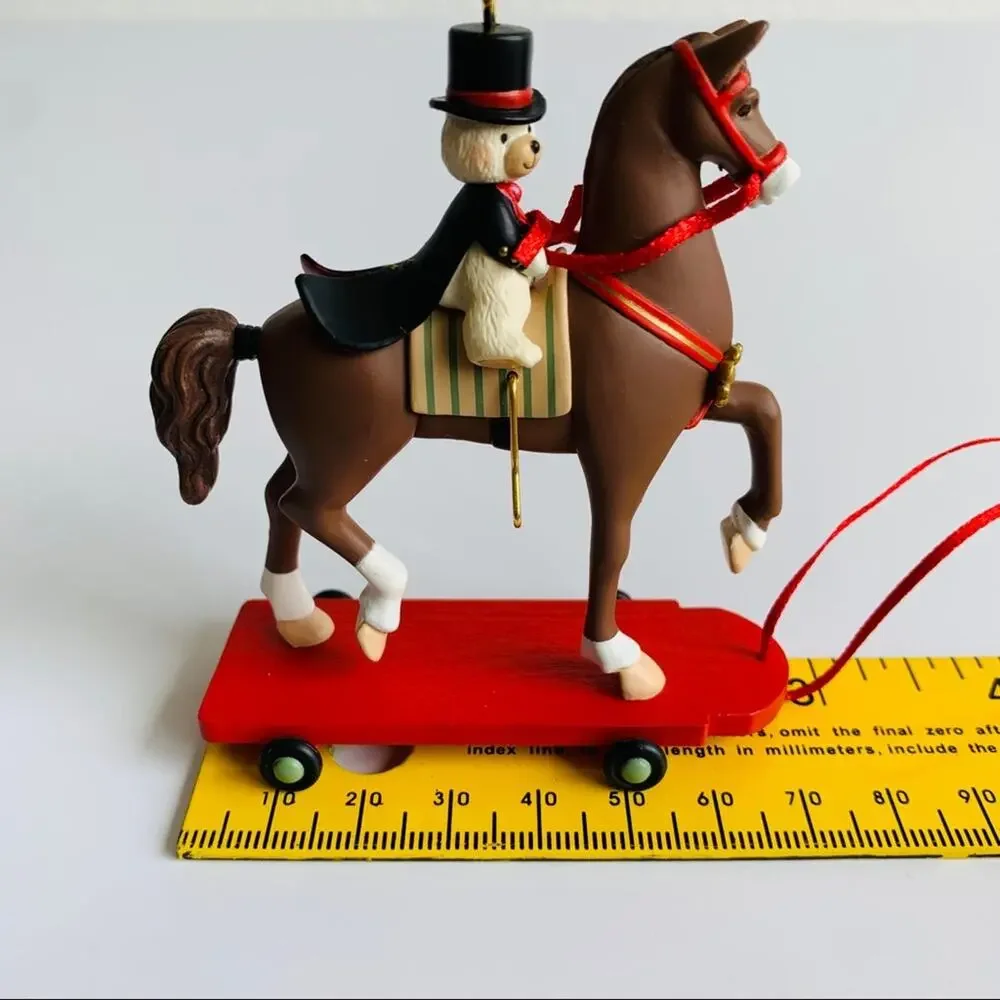 2008 Hallmark Horse & Bear Ornament